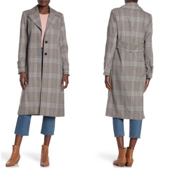 Avec Les Filles Jackets & Blazers - Avec Les Filles Notch Collar Trench Coat